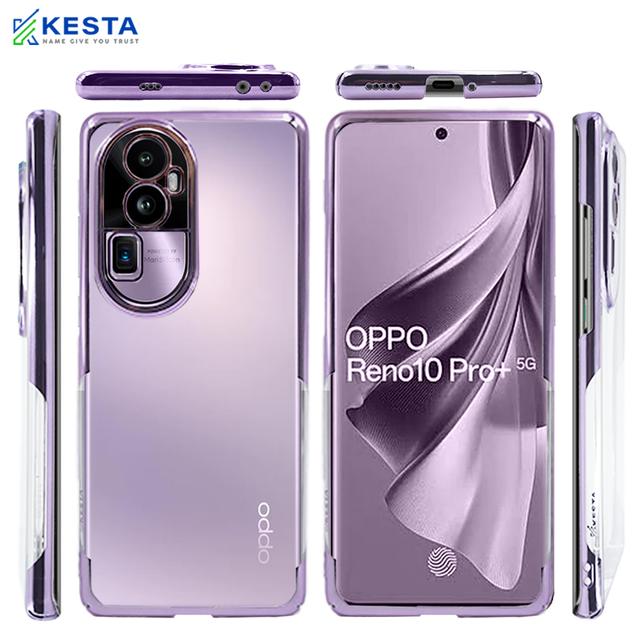 Oppo Reno 10 Pro Plus Cover - Noble Purple Transparent Case (Ultra Slim Protected)