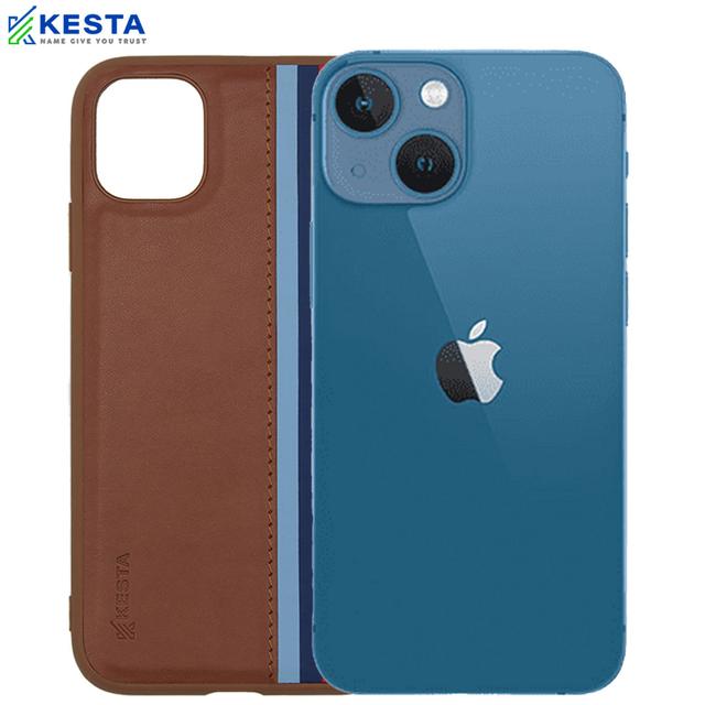 iPhone 13 Cover - Phantom Brown Leather Case (Shock Proof)