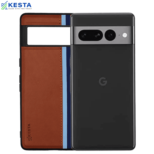 Google Pixel 7 Pro Cover - Phantom Brown Leather Case (Shock Proof)
