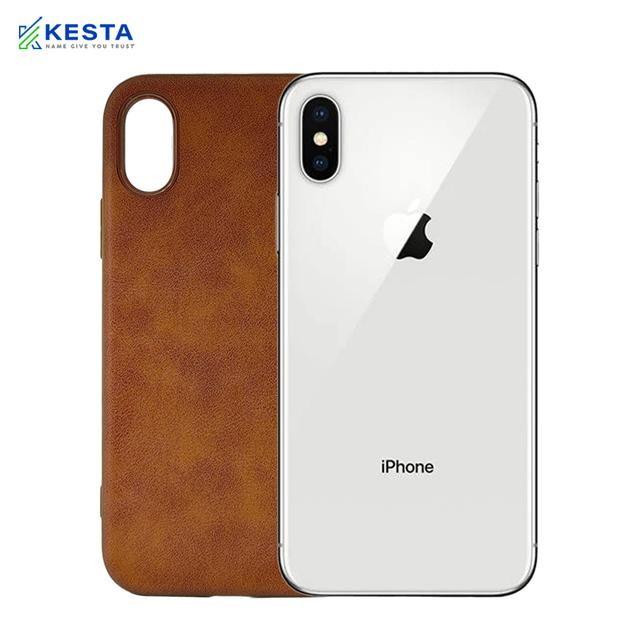 iPhone XS Cover - Brave Brown Leather Case (Waterproof & Dustproof)