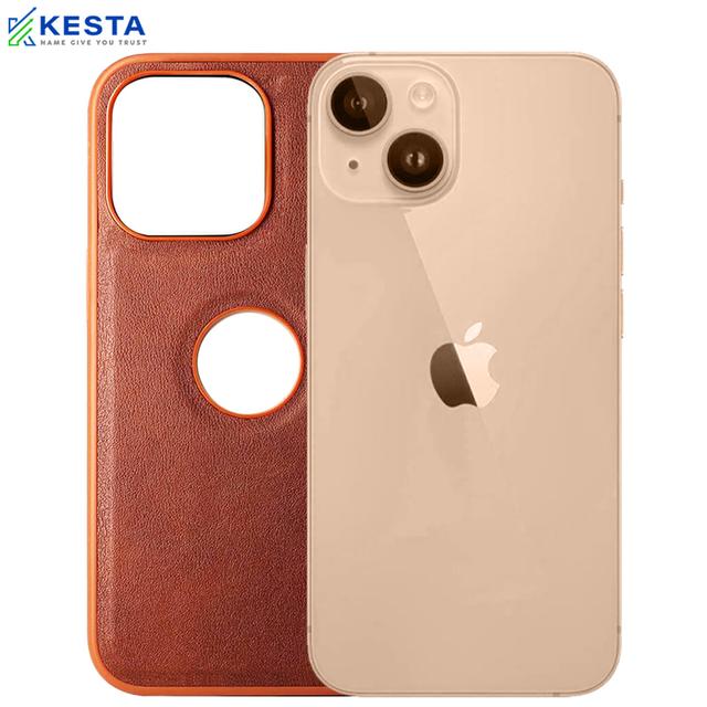 iPhone 13 Cover - Classic Brown Leather Case (Timeless Style)