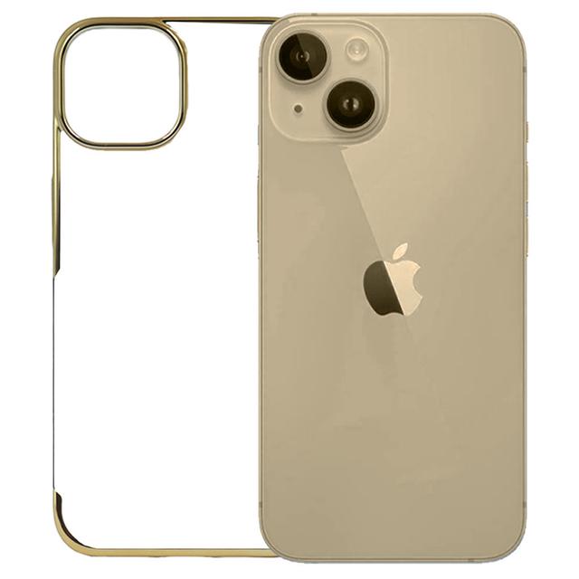 iPhone 14 Cover - Noble Gold Transparent Case (Anti Yellowing Protection)