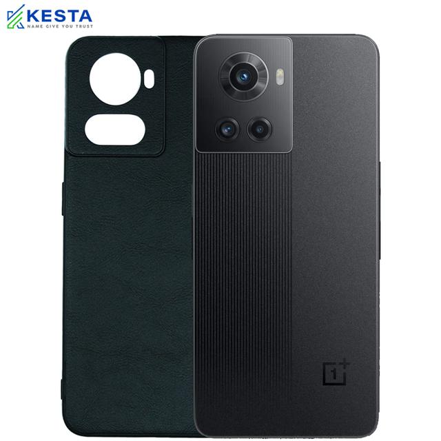 Oneplus 10R Cover - Brave Black Leather Case (Waterproof & Dustproof)
