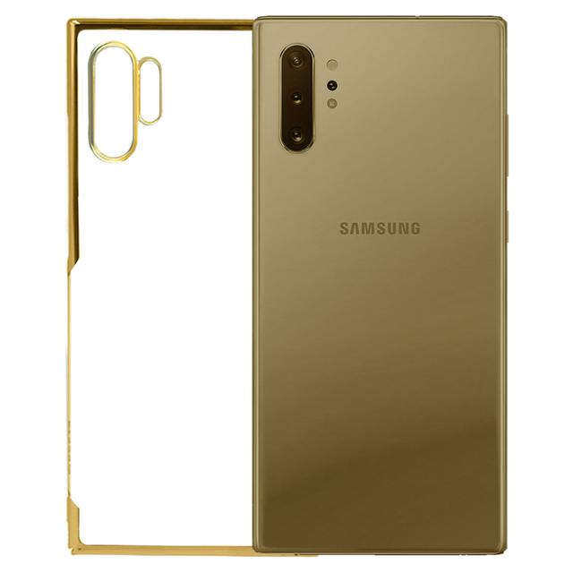 Samsung Note 10 Plus Cover - Noble Gold Transparent Case (Anti Yellowing Protection)
