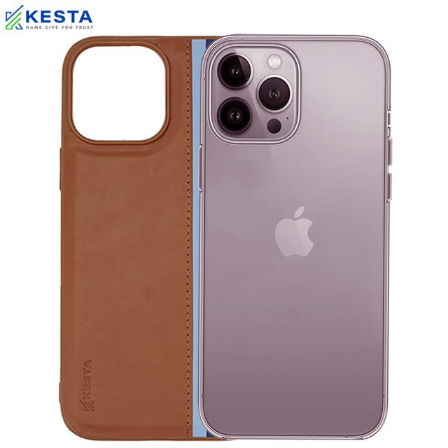 iPhone 13 Pro Cover - Phantom Brown Leather Case (Shock Proof)