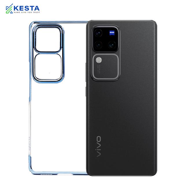 Vivo V 30 Pro Cover - Noble New Blue Transparent Case (Anti Yellowing Protection)