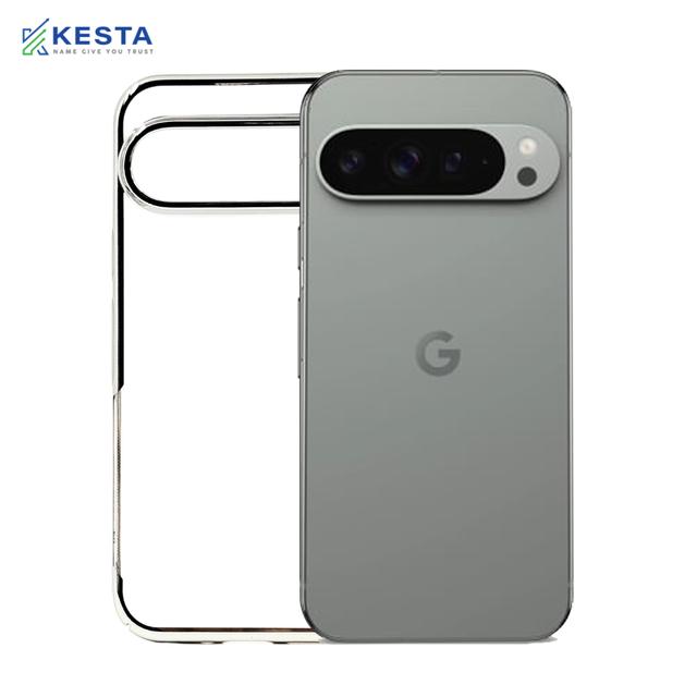 Google Pixel 9 Pro XL Cover - Noble Silver Transparent Case (Eco-Friendly & Durable)