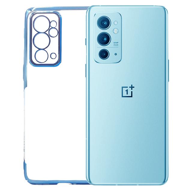 Oneplus 9RT Cover - Noble Blue Transparent Case (Anti Yellowing Protection)