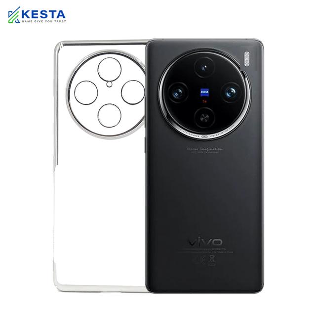 Vivo X 100 Cover - Noble Silver Transparent Case (Anti Yellowing Protection)