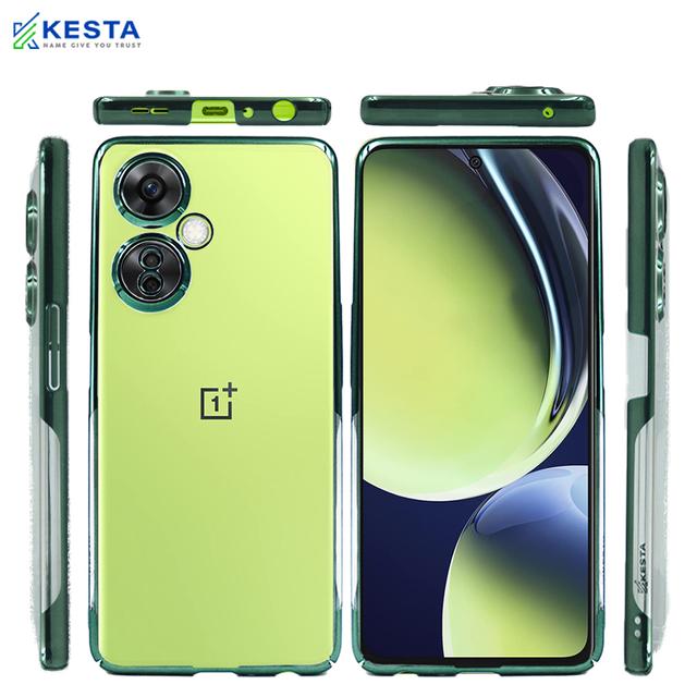 Oneplus Nord CE3 Lite Cover - Noble Leisurely Green Transparent Case (Minimalist Camera)