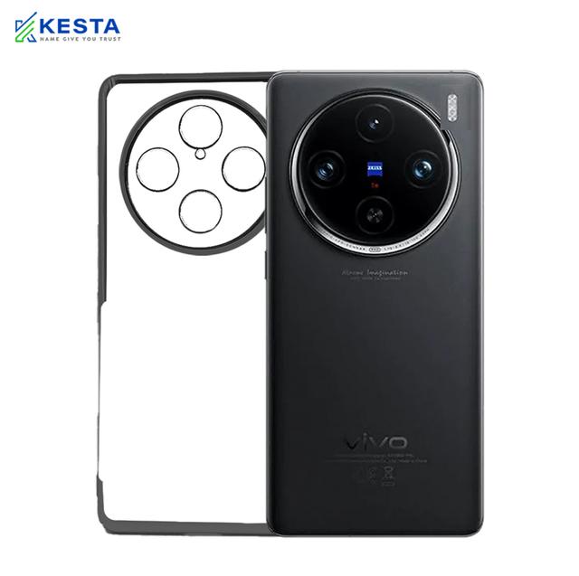 Vivo X 100 Pro Cover - Noble Black Transparent Case (Anti Yellowing Protection)