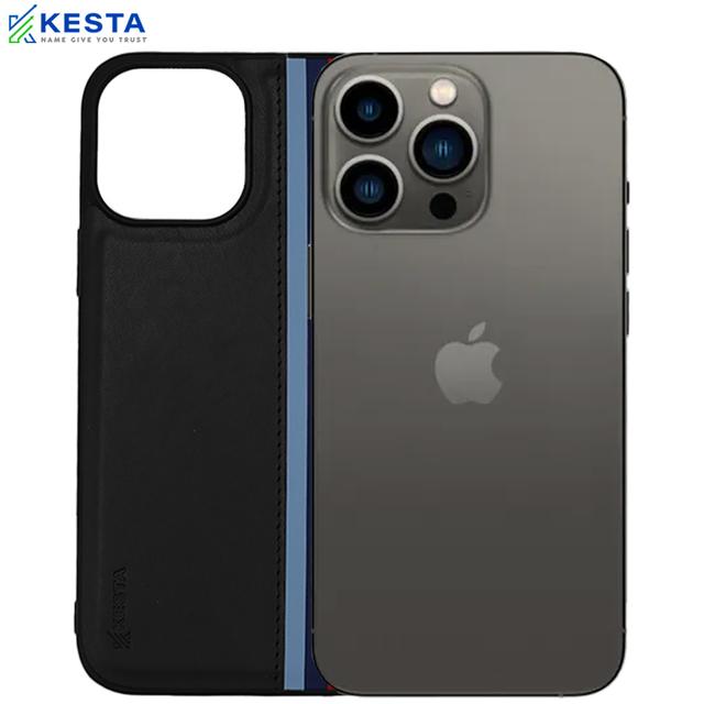 iPhone 14 Pro Max Leather Cover - iPhone 14 Pro Max Cases Phantom Black Colour