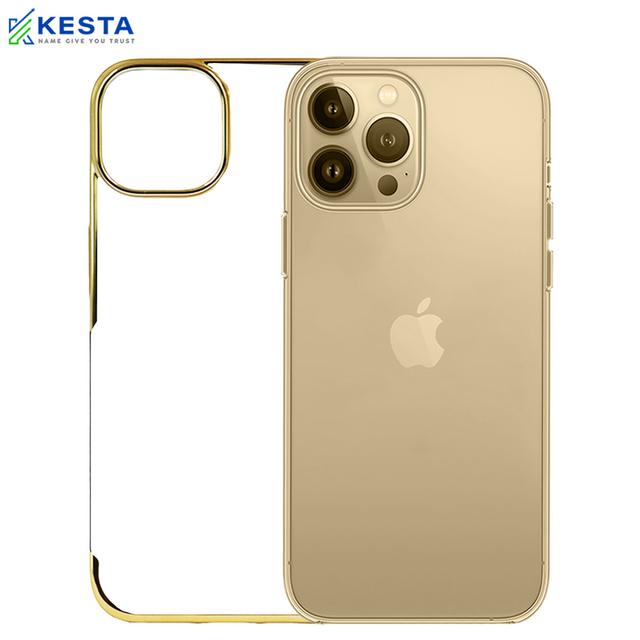 iPhone 15 Pro Max Cover - Noble Gold Transparent Case (Anti Yellowing Protection)