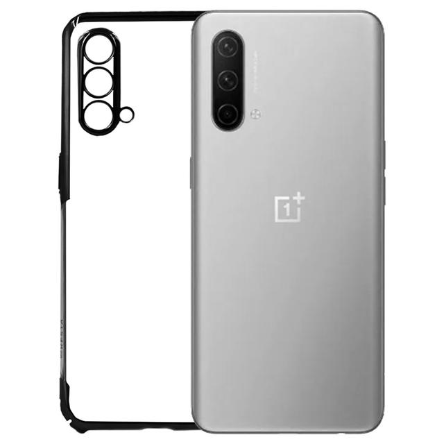Oneplus Nord CE Cover - Noble Black Transparent Case (Anti Yellowing Protection)