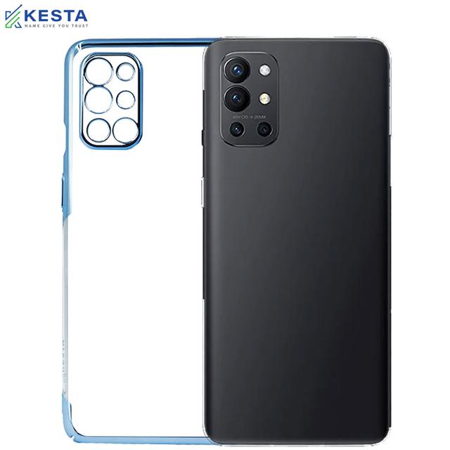 Oneplus 9R Cover - Noble Blue Transparent Case (Anti Yellowing Protection)