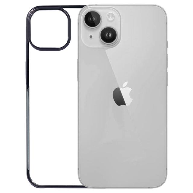 iPhone 14 Plus Cover - Noble Black Transparent Case (Innovative Design)