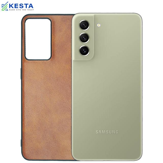 Samsung  S21 FE Cover - Brave Brown Leather Case (Waterproof & Dustproof)