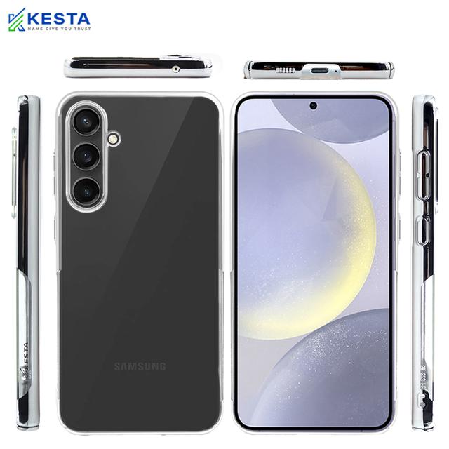 Samsung S24 Plus Cover - Noble Silver Transparent Case (Ultra Slim Lightweight)