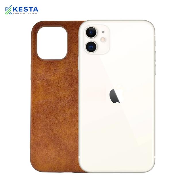 iPhone 12 Cover - Brave Brown Leather Case (Waterproof & Dustproof)