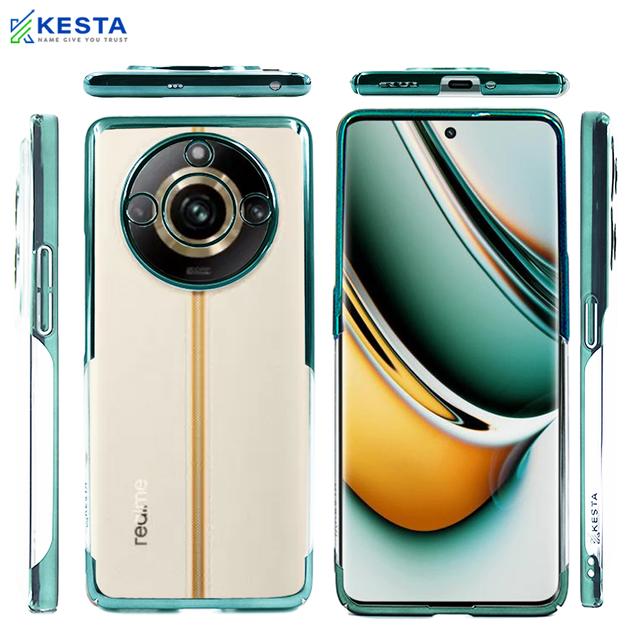 Realme 11 Pro Plus Cover - Noble Leisurely Green Transparent Case (Anti Yellowing Protection)