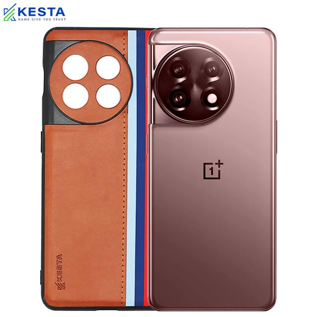 OnePlus 11 Leather Cover - OnePlus 11 Cases Phantom Brown Colour