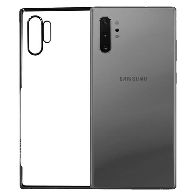 Samsung Note 10 Plus Cover - Noble Black Transparent Case (Anti Yellowing Protection)