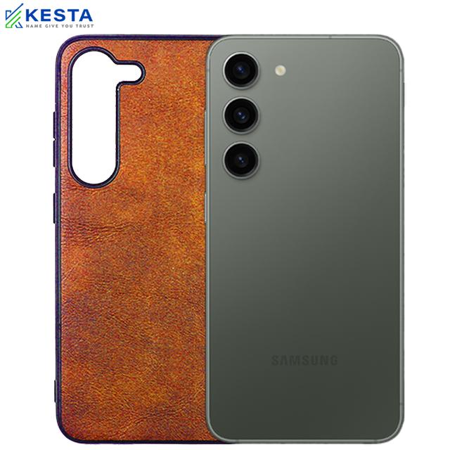 Samsung S23 Plus Cover - Brave Brown Leather Case (Waterproof & Dustproof)