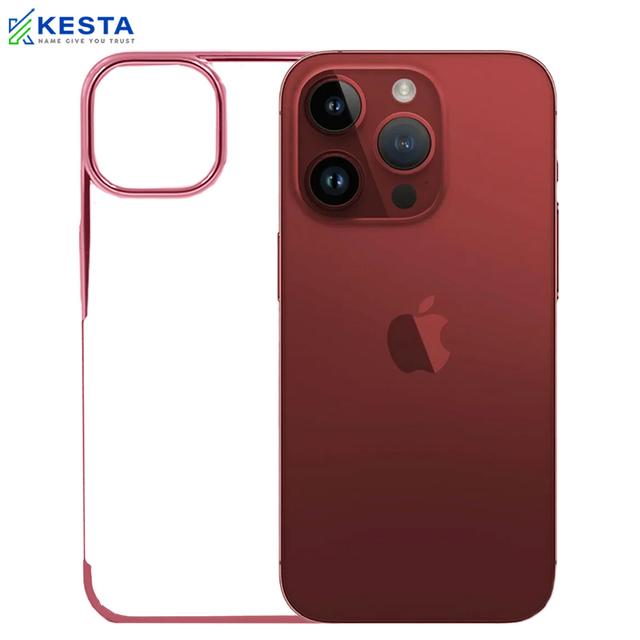 iPhone 15 Pro Cover - Noble Burgundy Transparent Case (Resists Yellowing)