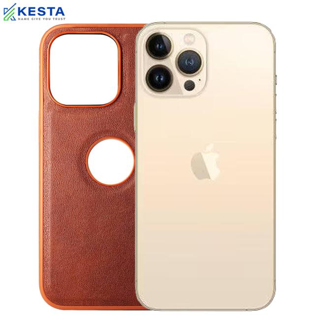 iPhone 13 Pro Cover - Classic Brown Leather Case (Timeless Style)