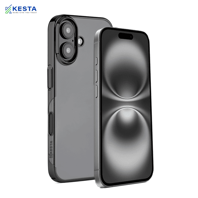 iPhone 17 Cover - Black Noble Transparent Case (Supports Irrelevent Drops)