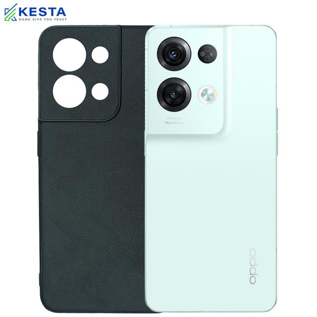 Oppo Reno 8 Pro Cover - Brave Black Leather Case (Waterproof & Dustproof)