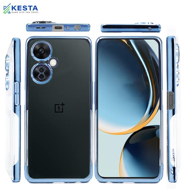 Oneplus Nord CE3 Lite Cover - Noble New Blue Transparent Case (Minimalist Camera)