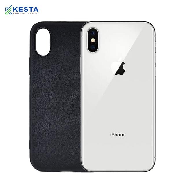 iPhone X Cover - Brave Black Leather Case (Waterproof & Dustproof)