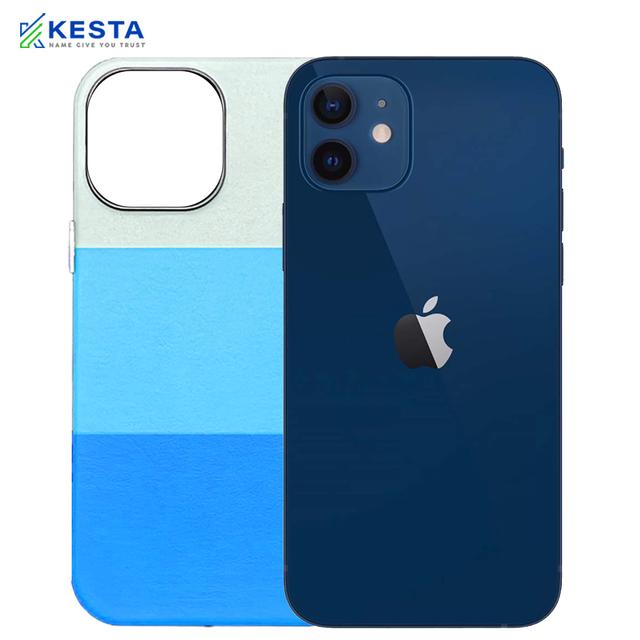 iPhone 12 Tri Color Blue Case